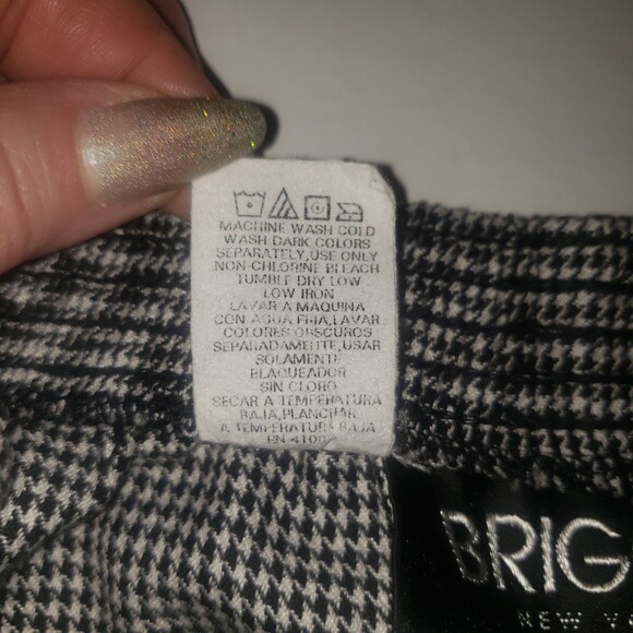 VINTAGE BRIGGS NEW YORK Black and White Houndstooth Pants Size 8T - Picture 4 of 5